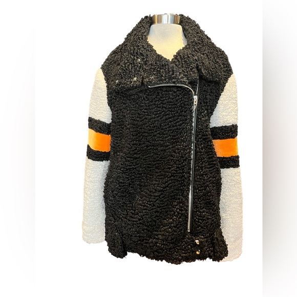 Blank NYC Jackets & Blazers - Blank NYC Tri Color Sherpa Moto Jacket
